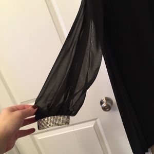 Cold shoulder Black dress